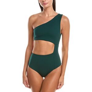 Haight Womens Mika Crepe One-Piece, Green